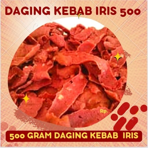 

Daging Kebab Mateng Daging Iris 500 grm, sudah matang.