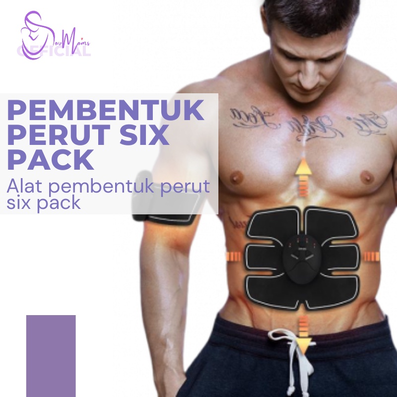 Alat Fitnes Pembentuk Tubuh Six Pack Alat Olahraga Gym Perlengkapan Fitnes Alat Stimulator Trainer