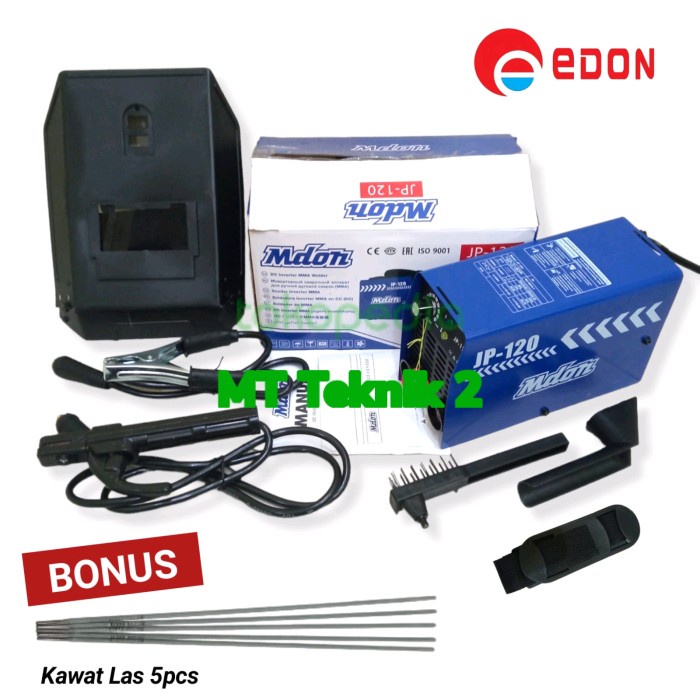 Mesin Las Listrik 450W Mdon Jp120 + Bonus Kawat Las 5Pcs
