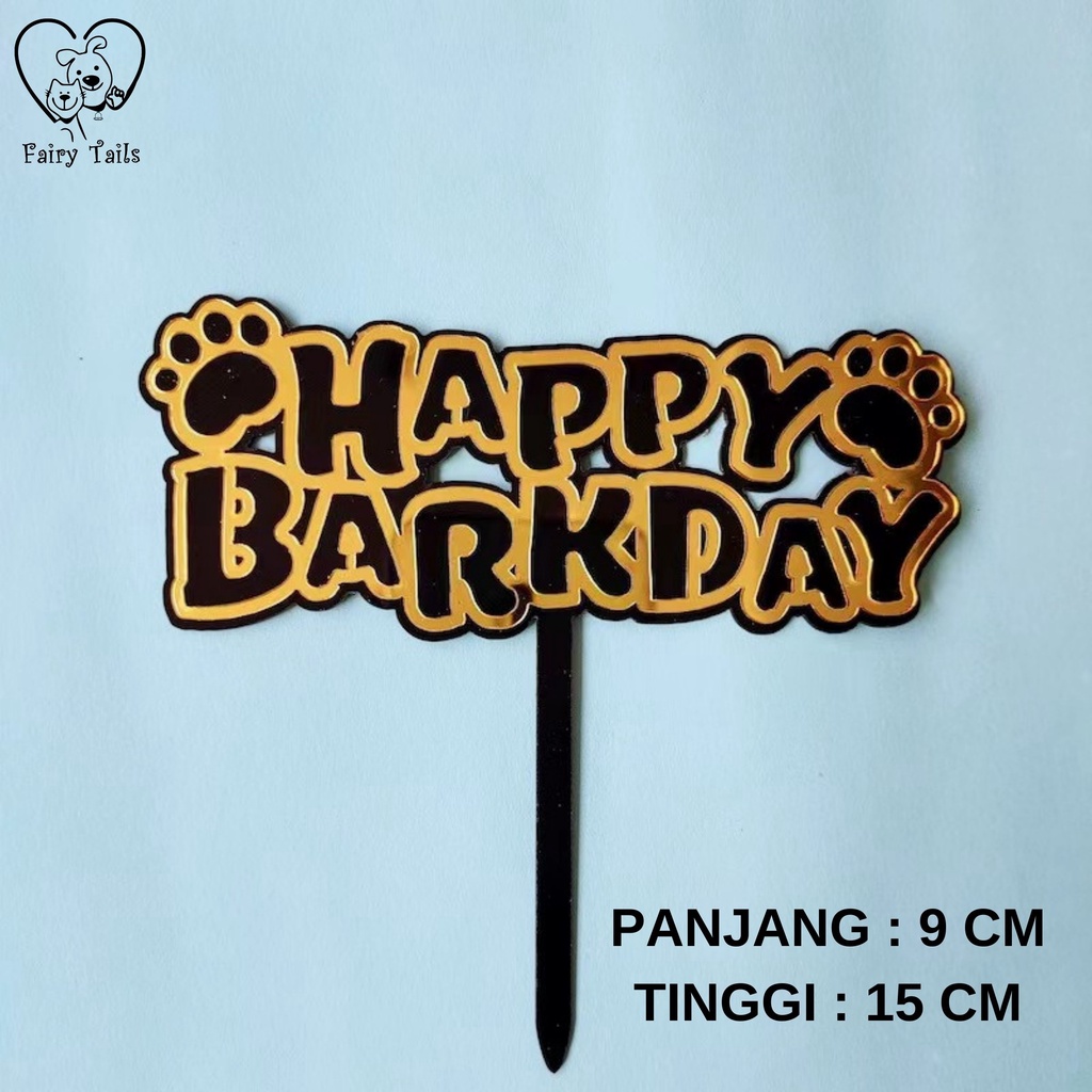 Cake Topper Hiasan Kue Ulang Tahun Ultah Untuk Anabul Anjing dan Kucing / Birthday Topper Cake Top Accessories