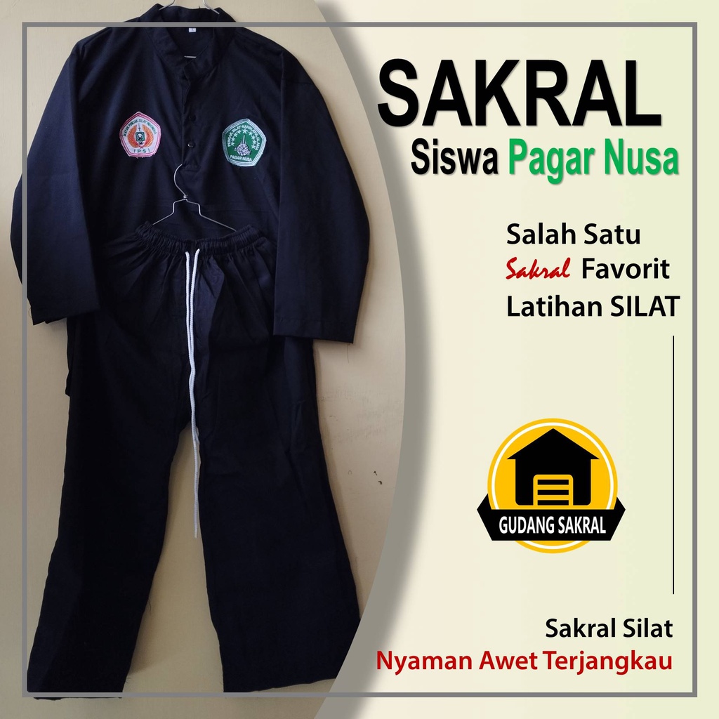 Jual Baju Silat Pagar Nusa / Sakral Siswa Pagar Nusa / Sakral Pagar
