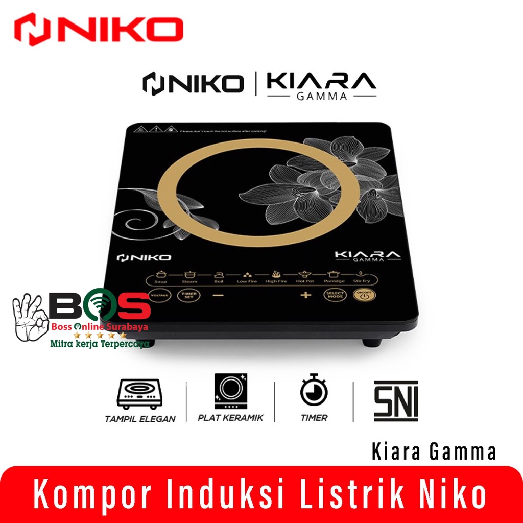 Kompor Listrik Induksi Niko 1 Tungku Induction Stove Kiara Gamma