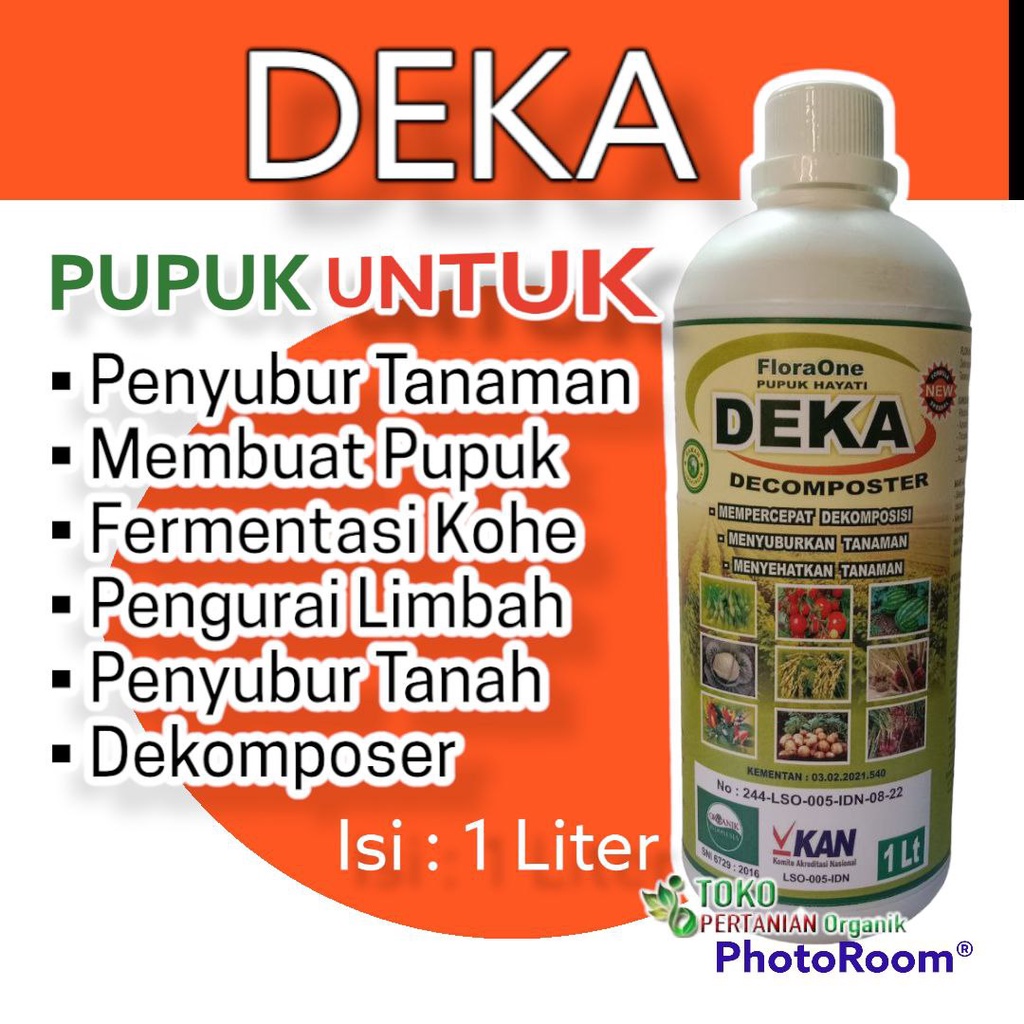 DEKA Decomposter pembuatan pupuk kompos dari kotoran kambing, Floraone cair dekomposer pupuk organik