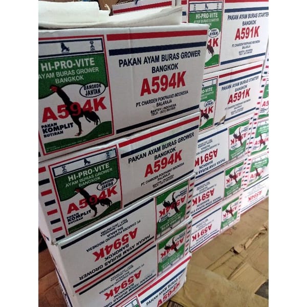 A594K 1 DUS isi 20 pack TERMURAH!!! Pur Hi Provit vitamin tinggi pakan ayam tetasan 594