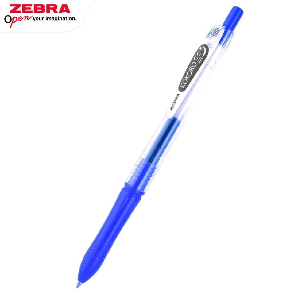 

㊚ BOLPEN KOKORO ZEBRA 0.5 BLUE - BIRU