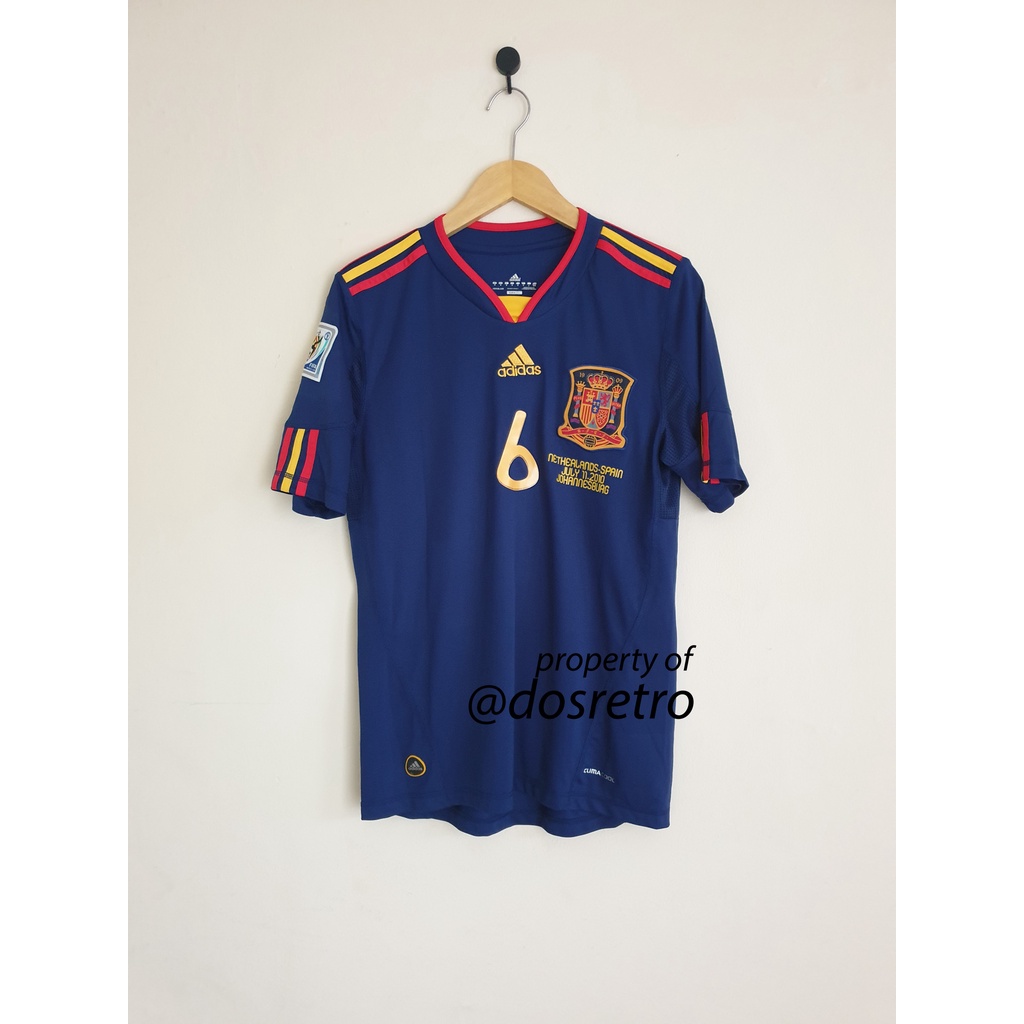 Jersey Retro Spanyol Away Piala Dunia 2010 INIESTA
