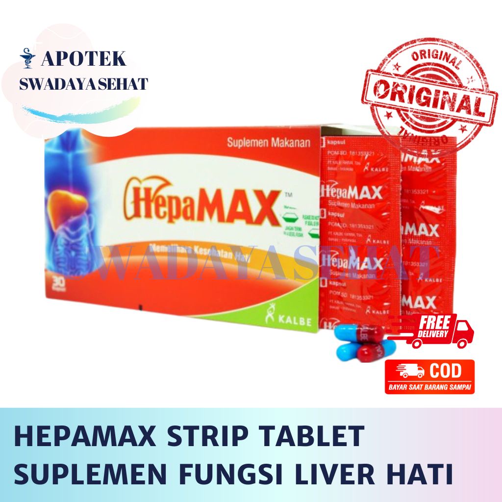 HEPAMAX STRIP TABLET - Suplemen Perbaiki Fungsi Liver Enzim Hati Kesehatan