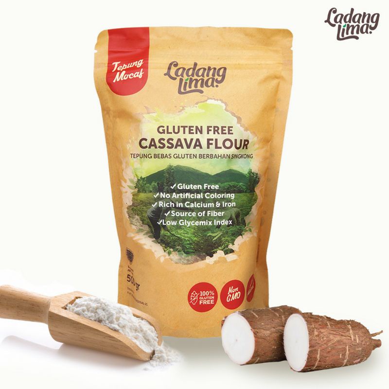 

Ladang Lima Cassava Flour tepung singkong tepung mocaf gluten free ladanglima