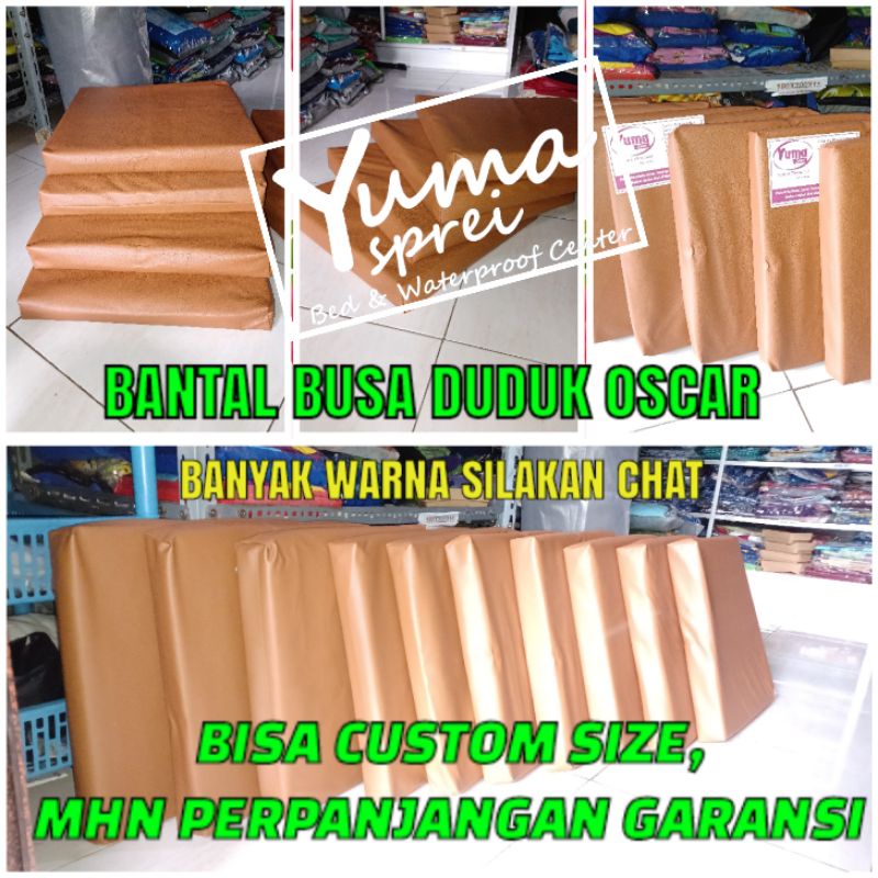 BANTAL ALAS DUDUK BUSA KULIT OSCAR WATERPROOF kursi jati makan Yoga senam matras