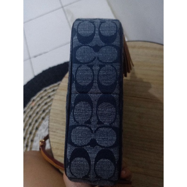 Tas coach cambag denim original 100%