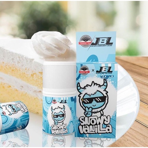 Snowy Vanilla 60ML Authentic by JBL x Gerobak Vapor - Liquid Snowy