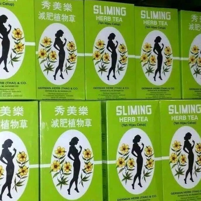 

[BISA COD] Sliming Herb Tea / Teh Herbal Diet Alami 1box isi 50teabags