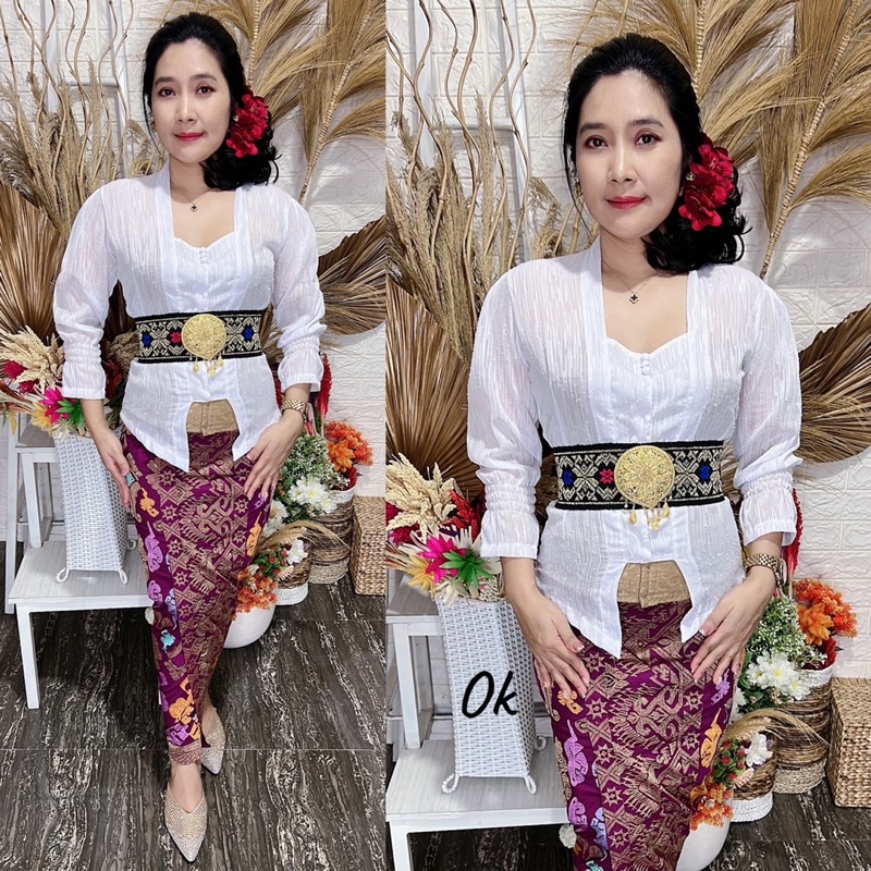 kebaya jadi sifon serat kayu