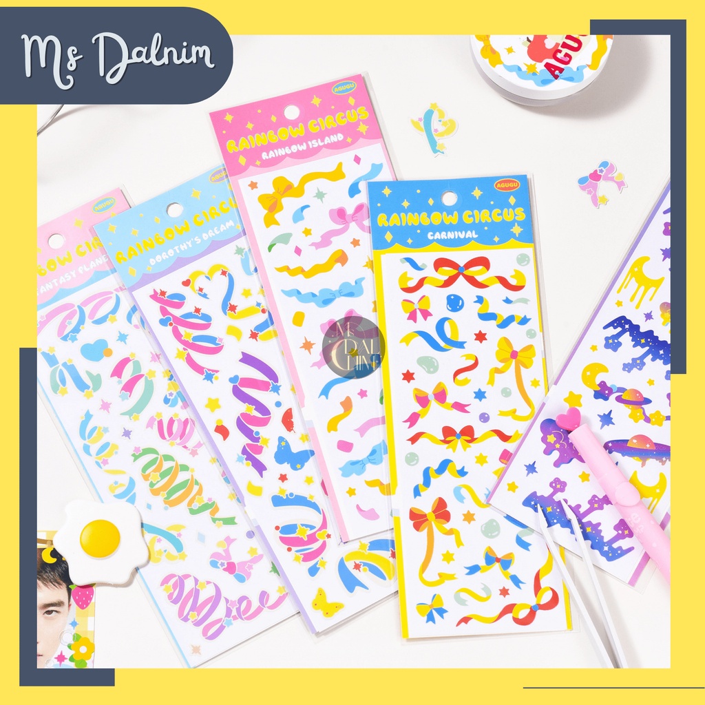 

[Ms Dalnim] Stiker Aesthetic Confetti Korea Lucu PVC Anti Air / Cute Deco Corner Sticker Ribbon Pita Kupu Warna Warni Dekorasi Journal Jurnal Diary Bujo Photocard PC Holder Decor HP Kpop Toploader Cahol Jepang Kawaii DIY Planner Scrapbook Craft [ST61]