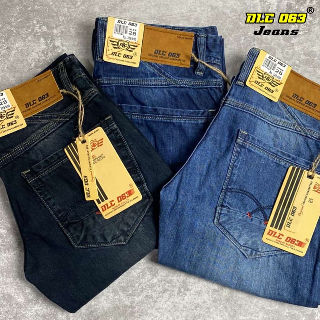 Celana Jeans Pria Panjang Reguler Original DLC // Celana Jeans Selvedge Original DLOCO 063 CARDINAL