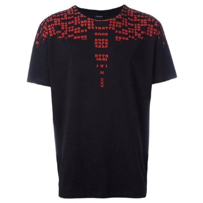 Marcelo Burlon Rey T-shirt (Black & Red) (100% Authentic) - XS