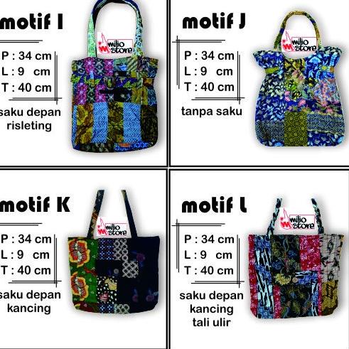 TAS BATIK WANITA KAIN PERCA OLEH OLEH JOGJA UNIK CANTIK ▫ KJN.11De22ᶜ
