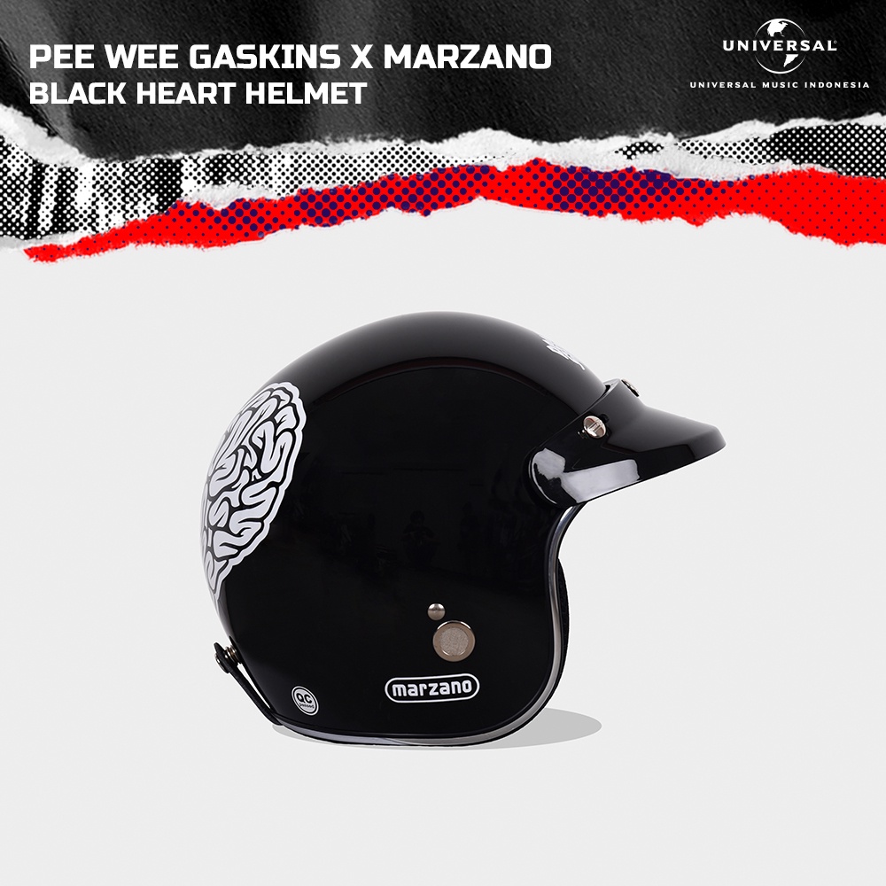 Pee Wee Gaskins x Marzano - Black Heart Helmet