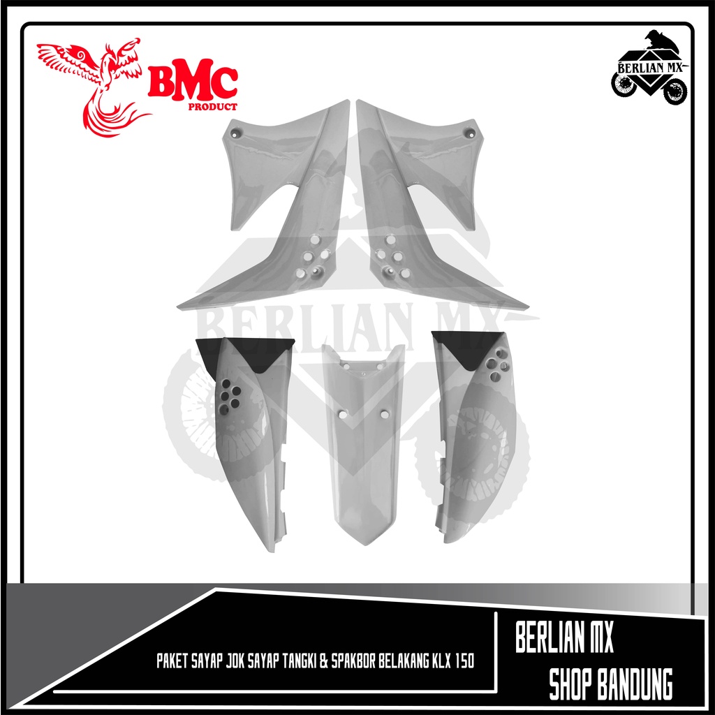 Paket Cover Body Trail KLX 150 Tanpa Spakbor depan