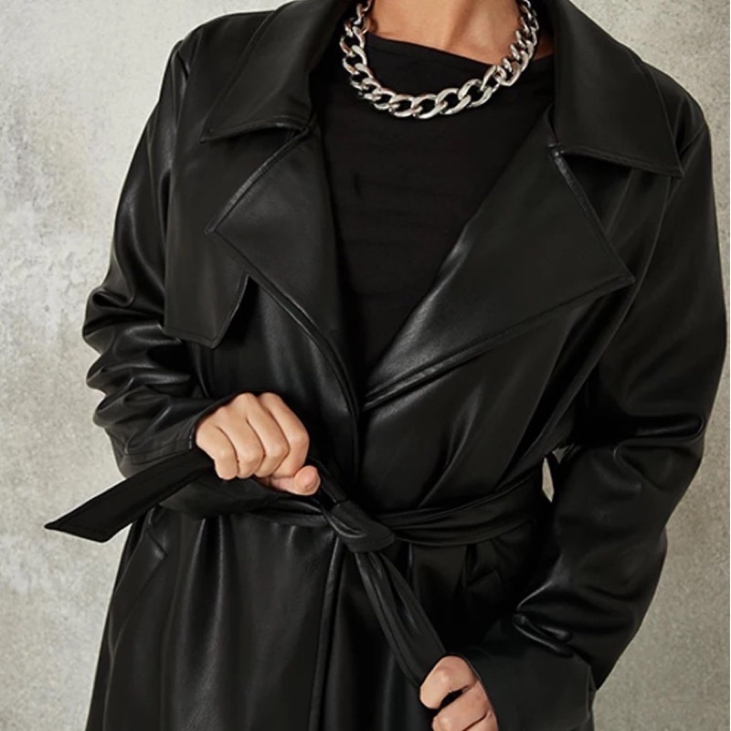 Long Coat Unisex Leather