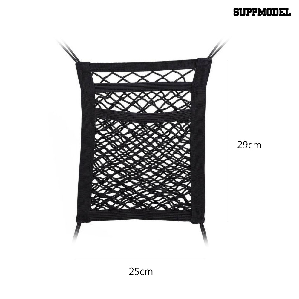 [Auto] Jaring Penyimpanan Mobil Portable Firm Polyester Kursi Truk Mesh Storage Net Bag Penggunaan Sehari-Hari