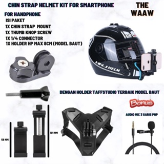 Mounting Helm Strap Bracket Motovlog Action Cam HP Holder Helm Strap Chin Mounting Dagu Gopro