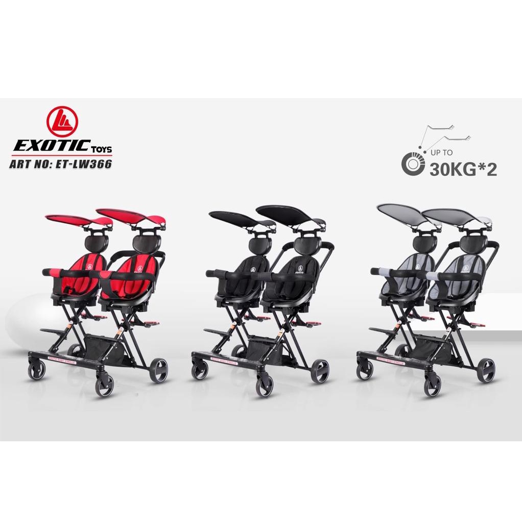 KERETA DORONG ANAK / STROLLER ANAK EXOTIC LW 366 TWINS