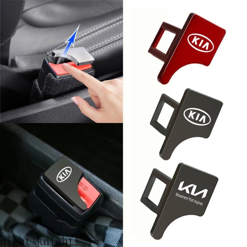 Untuk Kia Concealed Car Safety Buckle Clip Seat Belt Plug Carnival Picanto Soul Rio K5 K3 Cerato Sorento Sportage