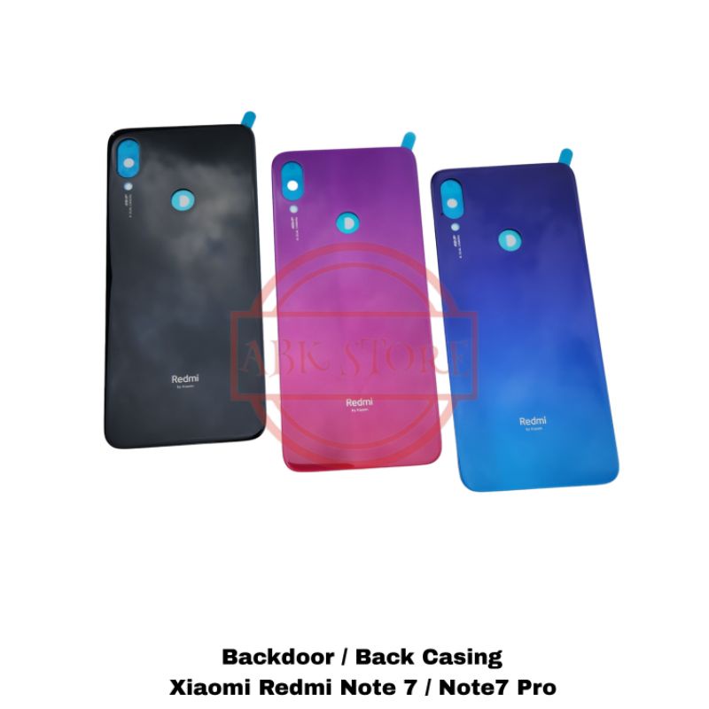 TUTUP BELAKANG BACKDOOR BACKCOVER BACK CASING XIAOMI REDMI NOTE 7 COVER BATERAI REDMI NOTE 7 PRO ORIGINAL