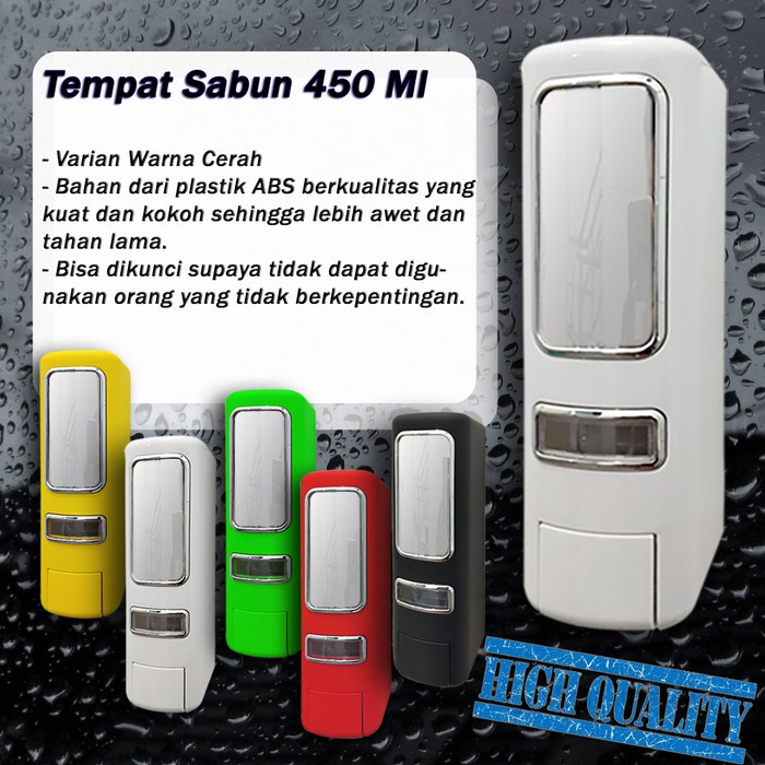 (SerbaSerbi)Dispenser Sabun Mandi Sampo 450 ml New Model Liquid /Tempat Sabun Cair Kamar Mandi -Mudah Dan Praktis