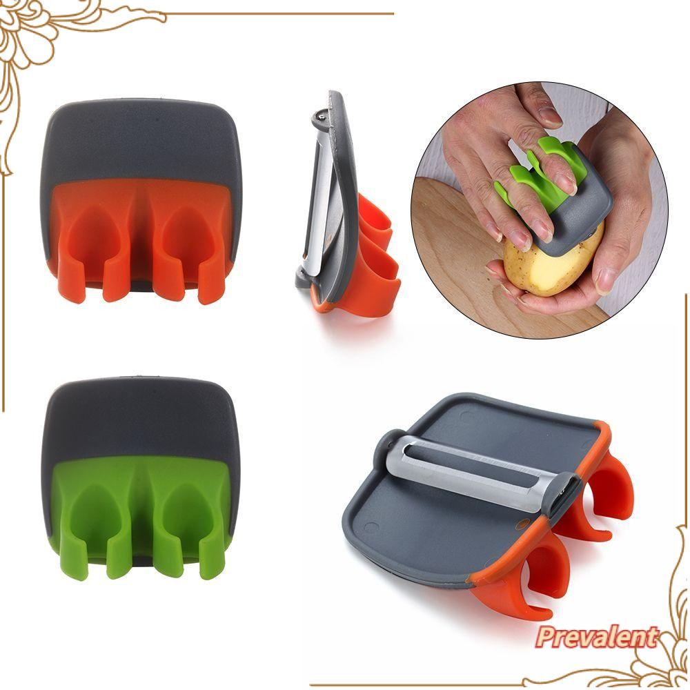 Preva 2pcs Pengupas Buah Home &amp; Living Cepat Stripping Double Fingers Gadget Dapur