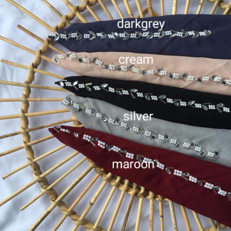 ✪ HIJAB SEGI EMPAT BELLA SQUARE PAYET MUTIARA ㊬