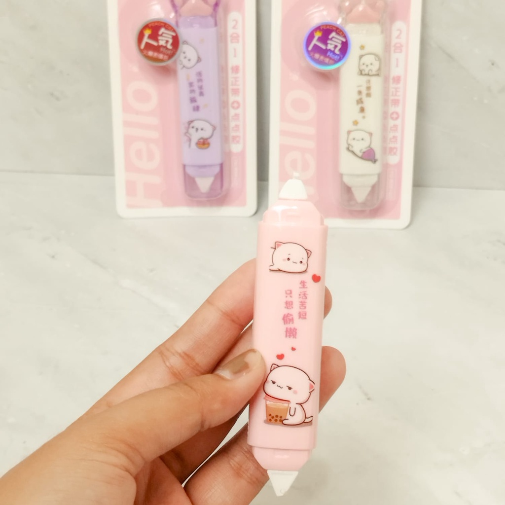 

TIPEX CAKAR KUCING TWINGGO 2 IN 1 TGB2813A LUCU TERMURAH READY GROSIR BISA COD