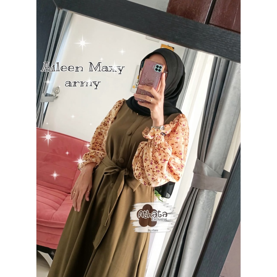 Gamis Cantik Aileen Maxy/ Gamis Kombinasi Ori Athata By Dzee