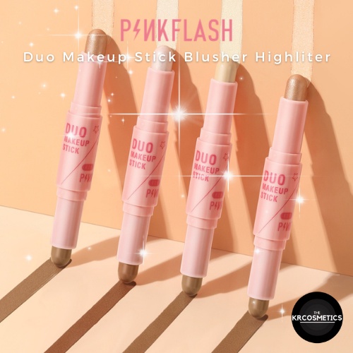 Pinkflash Pink Flash Duo Makeup Stick Blusher highliter 2gr