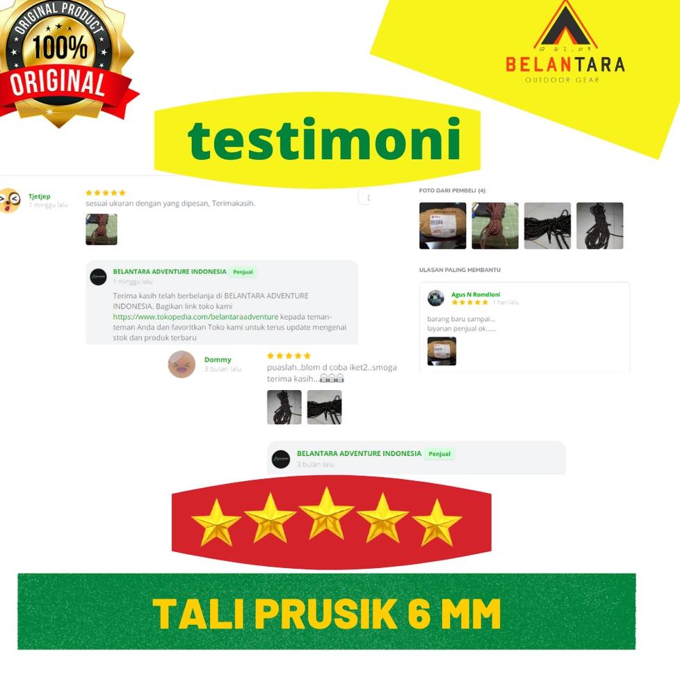 

Harga Termurah.. Tali prusik 6 mm per 10 meter tali ikat barang tali serbaguna tali tenda kemah 95