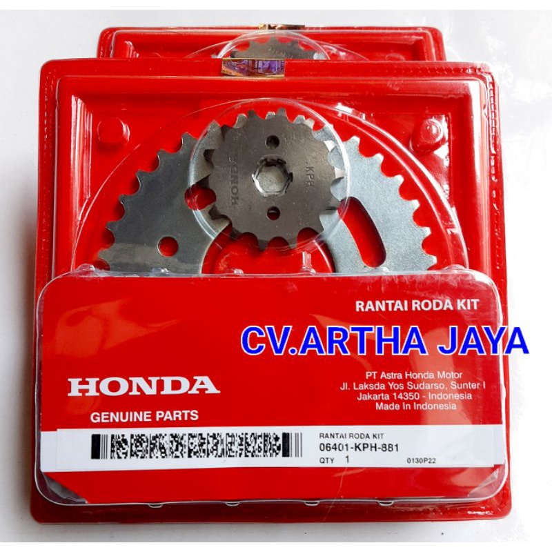 Jual GEAR GIR GER SET / GEARSET / GEAR RANTAI RANTE ORIGINAL AHM HONDA