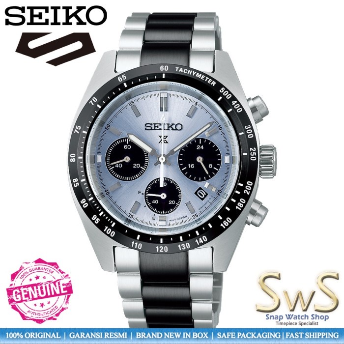 SEIKO Prospex SSC909 Ice Blue Panda SPEEDTIMER Solar Chronograph Limited Edition