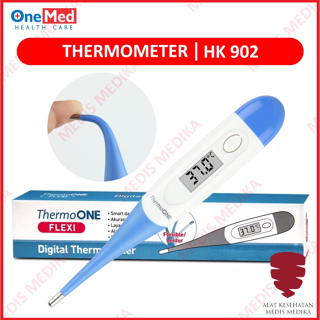 Jual Thermometer Digital HK 902 Onemed Termometer Elastis Flexible