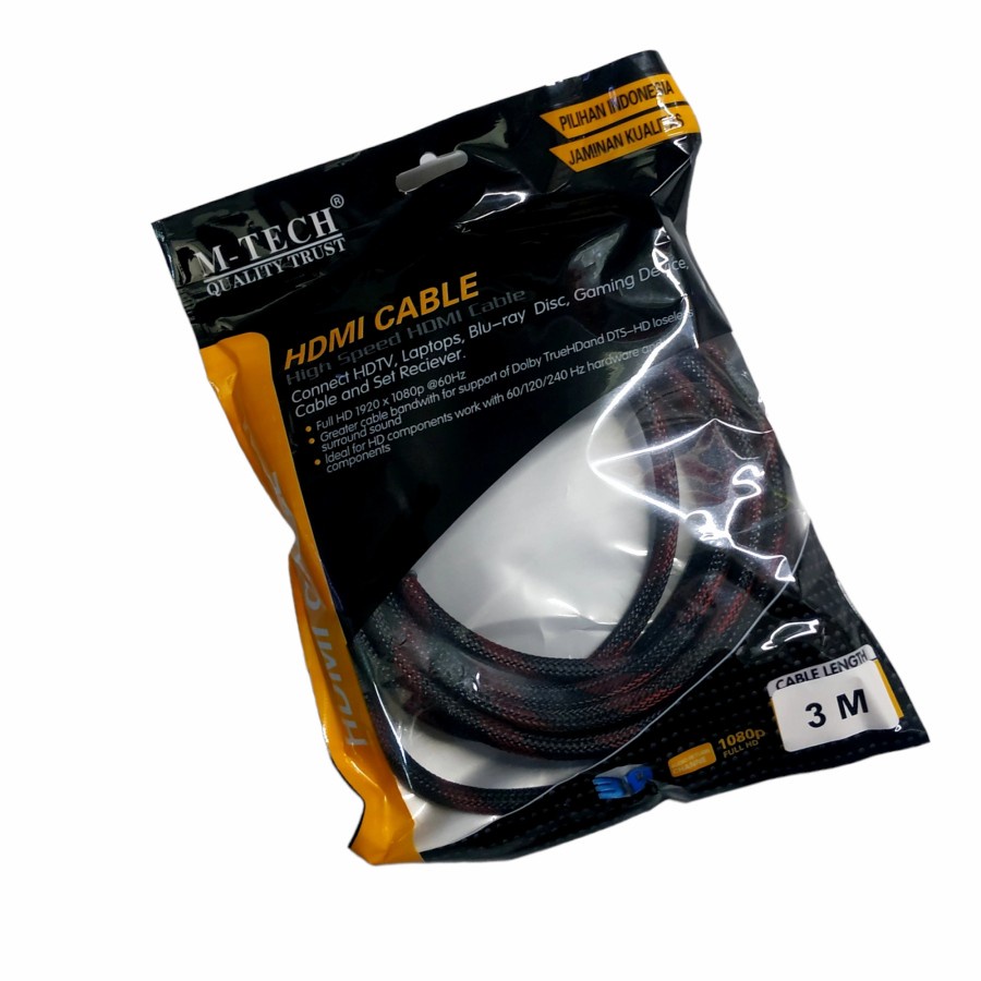 M-Tech Kabel hdmi Jaring 3m