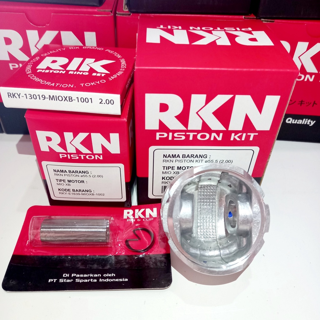 PISTON KIT MIO XB DOME RIKEN SEHER MIO XB RKN JENONG 53.5MM