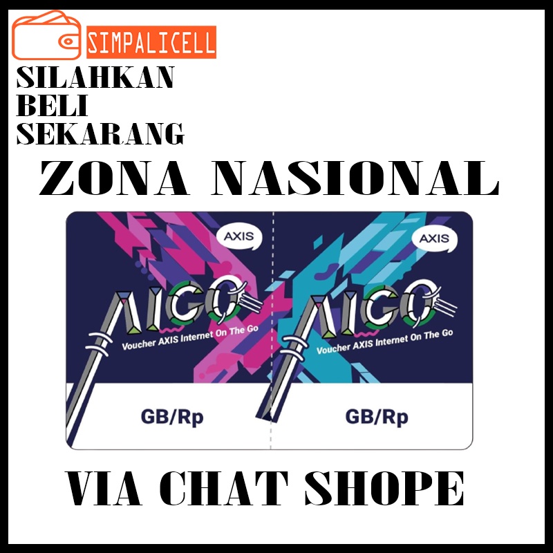 VOUCHER VOCER VOCHER VOUCER KUOTA AXIS EXIS AIGO 1 2 3 1.5 GB 2GB 1GB 3GB 5GB 5 3 15 30 HARI MURAH S