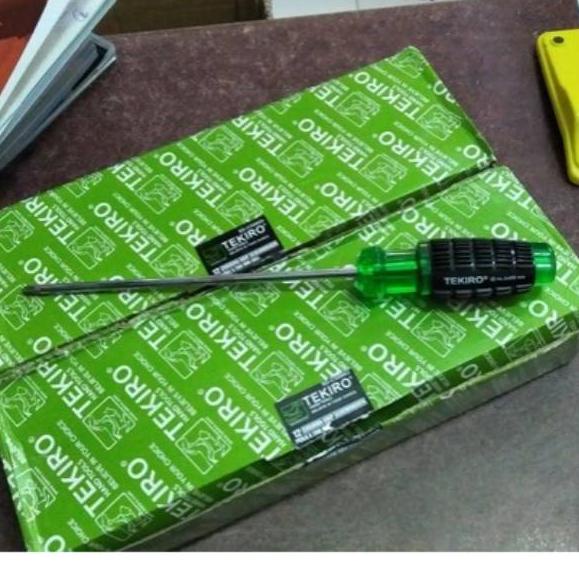 New Products Obeng ( + ) kembang ukuran PH2 x 300 mm gagang karet TEKIRO