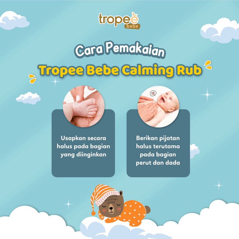 Tropee Bebe - Krim Penghangat (Calming Rub) 30g/Aromatherapy baby