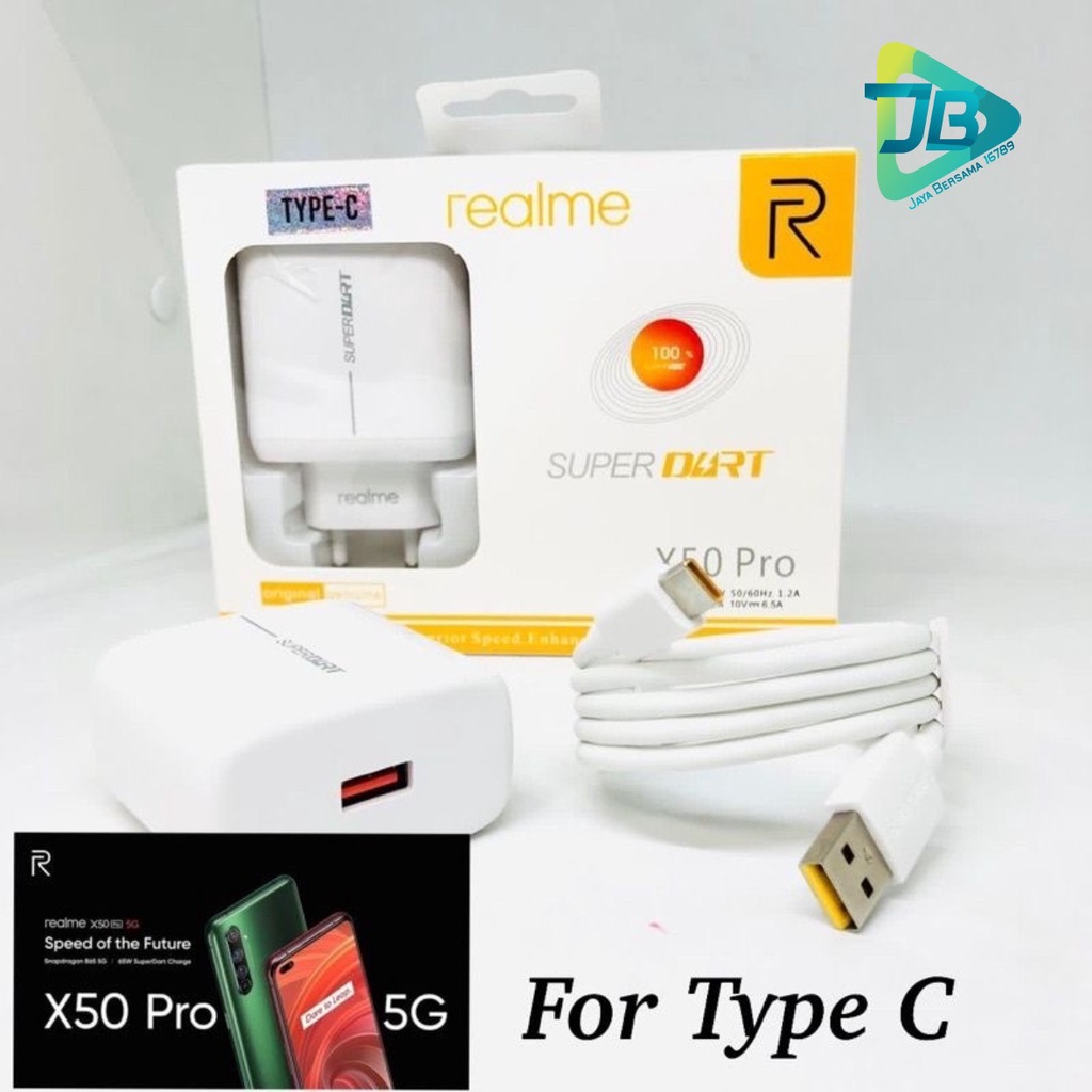 Charger Cashan tc Original  realme 65wat micro usb Fast Charging super vooc JB6490