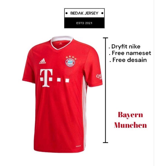 Jersey Bayern Munchen Full Printing Free Nameset