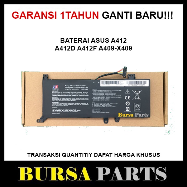 Baterai Asus A412 A412F A409-X409 A412D