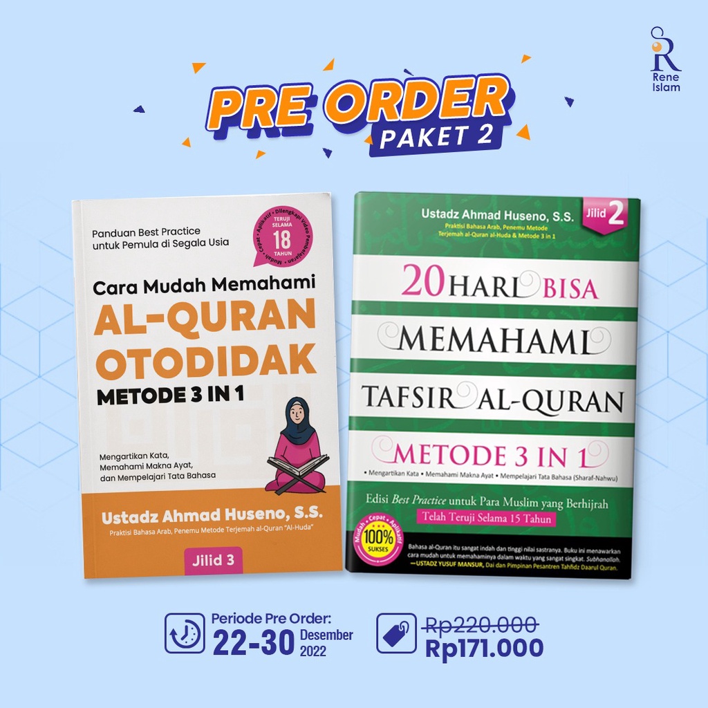 Jual Paket Bundling : Cara Mudah Memahami Al-Quran Otodidak Jilid 3 ...