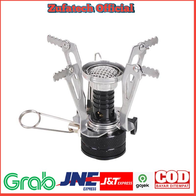 LIXADA Kepala Kompor Gas Lipat Mini Camping Stove - SL-0102 - Black