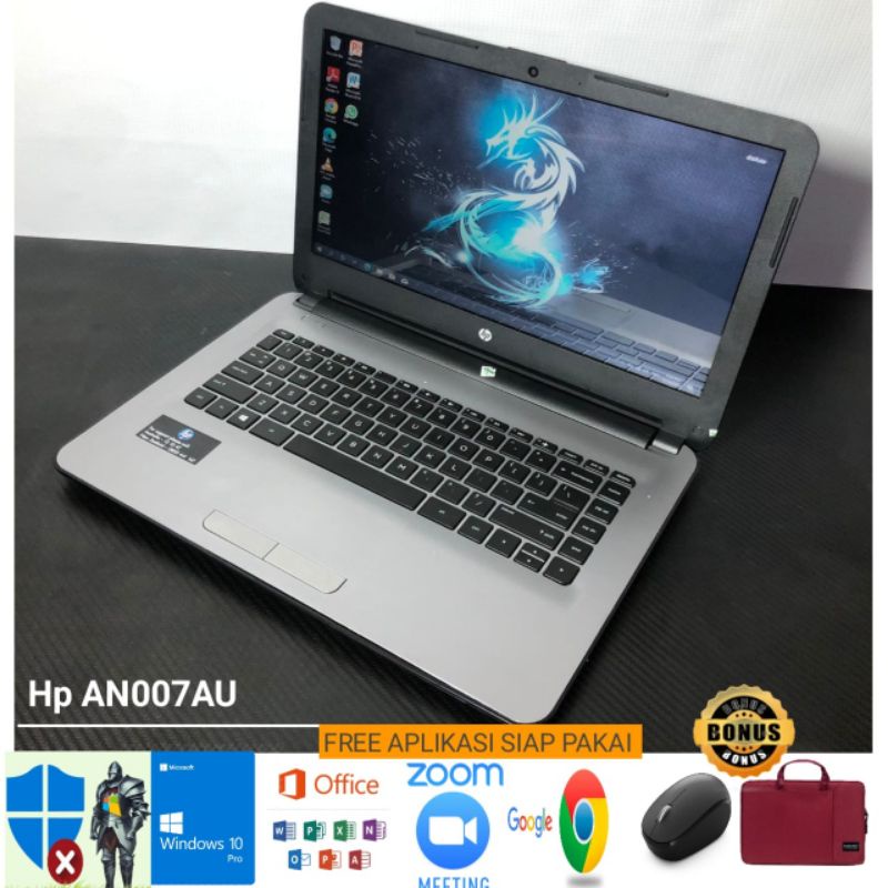 Laptop HP 14 - AN007AU  AMD A4 - 7210 Ram 8 GB SSD 128GB - Windows 10